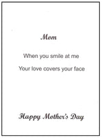 Mother's Day Greeting Card - Blue Heart