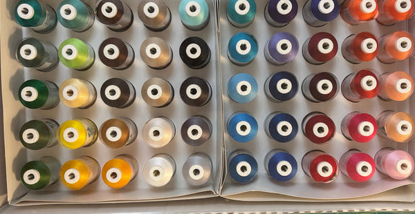 JANOME BEST 50 EMBROIDERY POLY THREAD KIT - 2 LEFT!