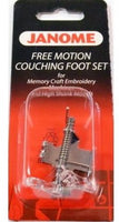 Janome Free Motion Couching Foot Set for MC Embroidery High Shank Machines   #2021100006 - 4 LEFT!