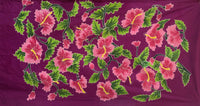 Bali Batik Panel/Sarong - Hibiscus - 73"W x 40"L