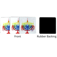 Coasters - Hanukkah Menorah