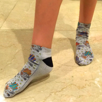 Socks with Doves (White)