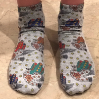 Socks with Doves (White)