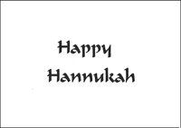 Hanukkah Greeting Card - Aardvark Menorah