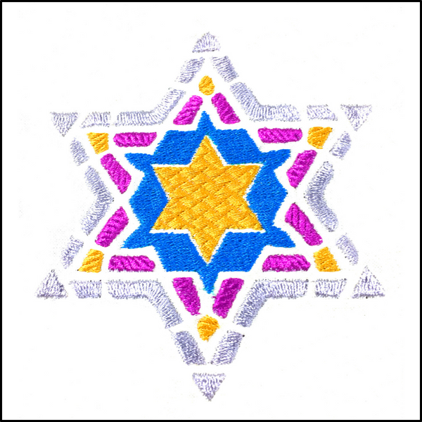 Mosaic Star Machine Embroidery