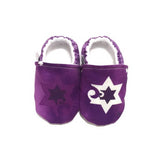 Baby Shoes - Modern Star of David (Purple)