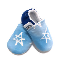 Baby Shoes - Star of David (Light Blue)