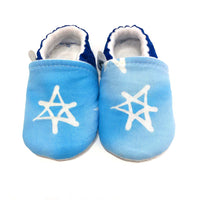 Baby Shoes - Star of David (Light Blue)