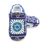 Baby Shoes - Star of David (Navy), Version 2