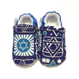 Baby Shoes - Star of David (Navy), Version 2