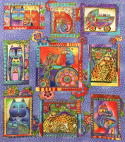 Laurel Burch Fanciful Felines - Panel
