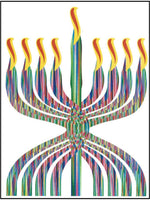 Hanukkah Greeting Card - Elegant Menorah