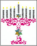 Hanukkah Greeting Card - Elements
