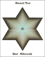 Bar Mitzvah Greeting Card - Star