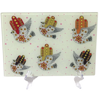 Glass Cutting Board - Dove of Peace