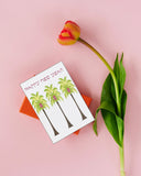 Jewish New Years Greeting Card - Palm Trees