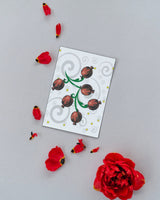 Jewish New Years Greeting Card - Hanging Pomegranate
