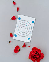 Jewish New Years Greeting Card - Round Rosh Hashannah