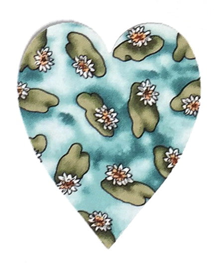 Fusible Applique Hearts - Lilypads (50 Pk)