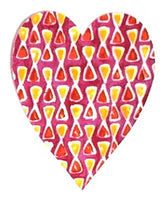 Fusible Applique Hearts - Pink & Yellow (50 Pk)