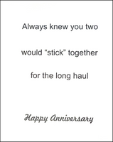 Anniversary Greeting Card - Stick Figures