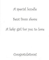 Baby Greeting Card - It's A Girl