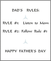 Father's Day Greeting Card - Sunglasses