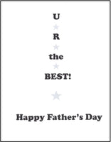 Father's Day Greeting Card - Ties