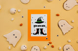 Halloween Greeting Card - Hat & Boots