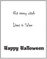 Halloween Greeting Card - Witch on Broom