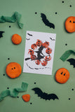 Halloween Greeting Card - Witch on Broom