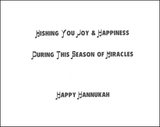 Hanukkah Greeting Card - Blue Menorah