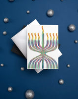 Hanukkah Greeting Card - Elegant Menorah
