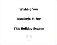 Hanukkah Greeting Card - Stars & Menorahs