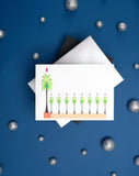 Hanukkah Greeting Card - Palm Tree Menorah