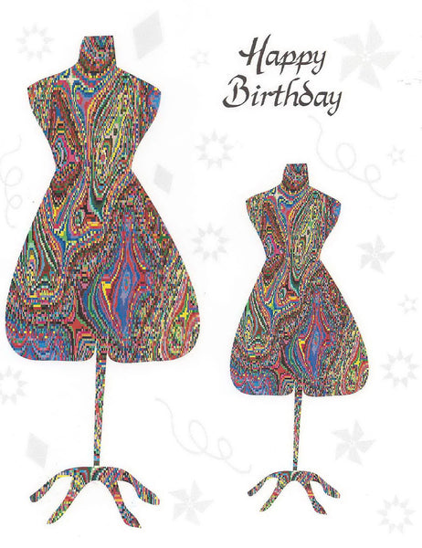 Birthday Greeting Card - Dress Form