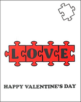 Valentine's Day Greeting Card - Puzzle Pieces