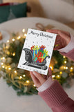 Christmas Greeting Card - Santa's Sleigh with Presents