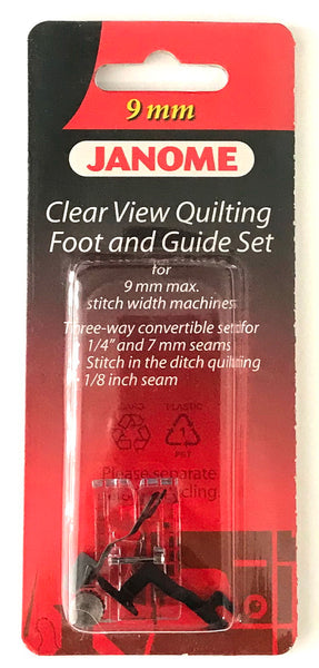 Janome Clear View Quilting Foot & Guide Set - For 9mm Max Stitch Width Machines   #202089005