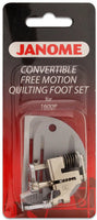 Janome Convertible Free Motion Quilting Foot Set For 1600P   #767433004