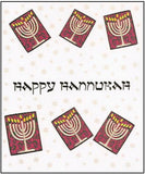 Hanukkah Greeting Card - Menorahs in Boxes