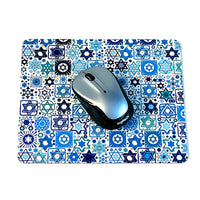 Mouse Pad - Tossed Stars (White)