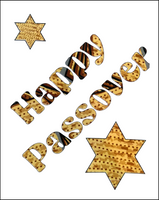 Passover Greeting Card - Happy Passover in Matzoh Font