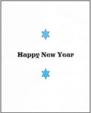 Jewish New Years Greeting Card - Round Rosh Hashannah
