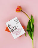 Jewish New Years Greeting Card - Pink Dove