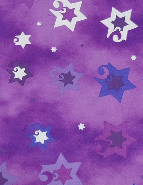 Blank Greeting Card - Jubilant Stars (Purple)