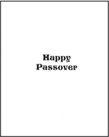 Passover Greeting Card - Pesach in Matzoh Filled Letters