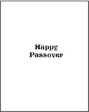 Passover Greeting Card - Pesach in Matzoh Filled Letters