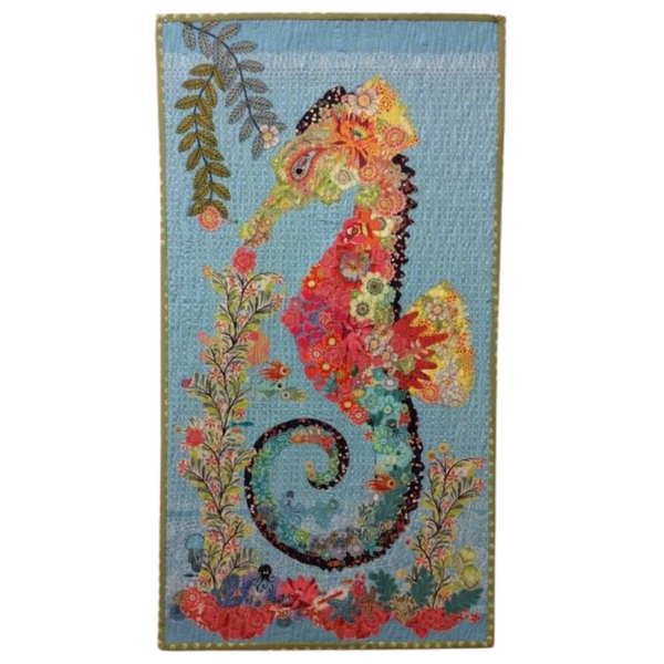 Ebba The Seahorse Collage Pattern
