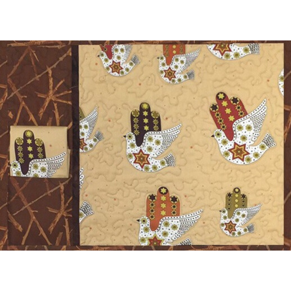 Dove of Peace Placemat - Beige